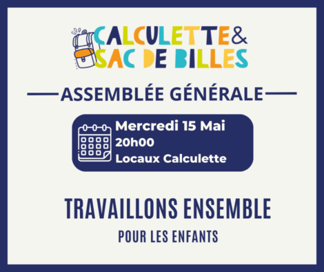 ASSEMBLÉE GÉNÉRALE CALCULETTE & SAC DE BILLES